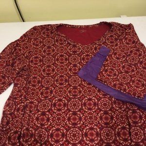 Catherine's 5x 3/4 sleeve soft and dressy T-shirt